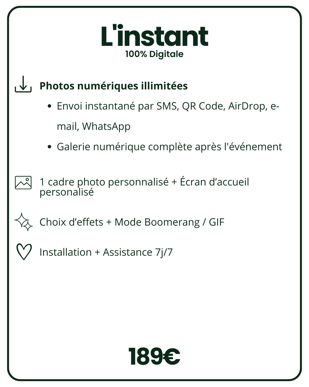 Formule L'Instant Grain Photobooth