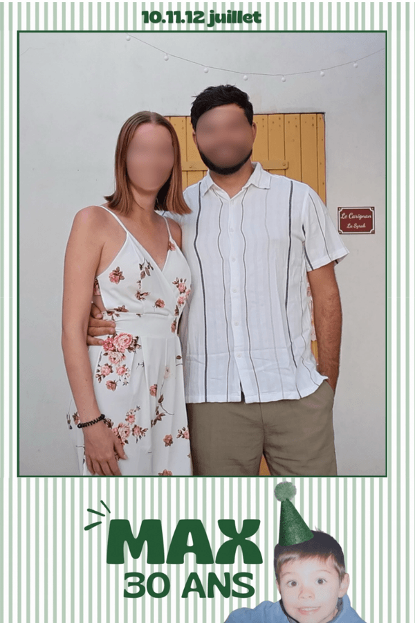 Galerie photobooth Max 30 ans