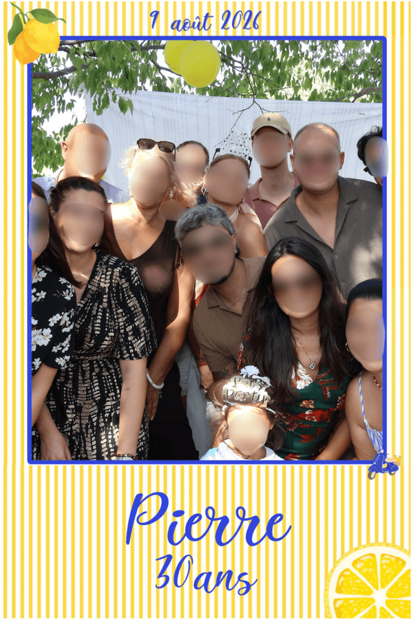 Galerie photobooth Pierre 30 ans