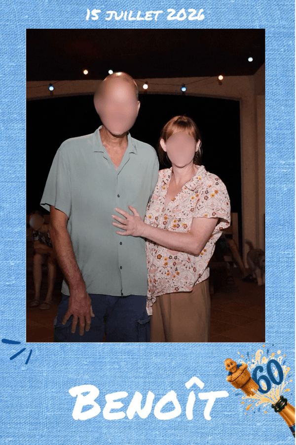 Galerie photobooth Benoît 60 ans